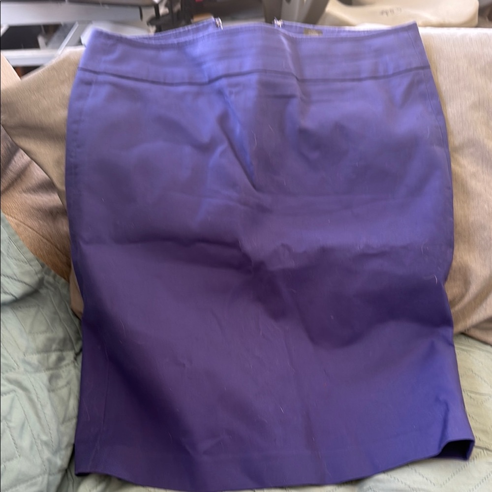 Purple Knee-Length Pencil Skirt for Work